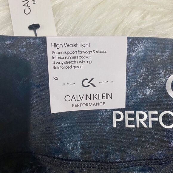 CK Performance Navy Metallic Leggings - Picture 4 of 5